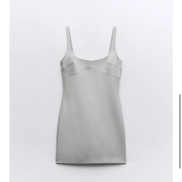 Zara Gray Sleeveless Mini Dress - Picture 2 of 3